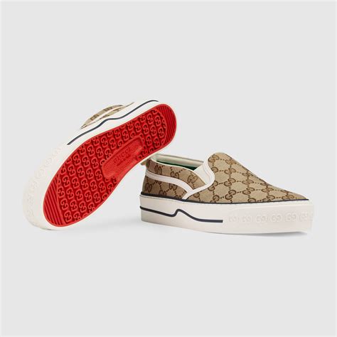 gucci slip on tennis shoes|1977 Gucci tennis slip on.